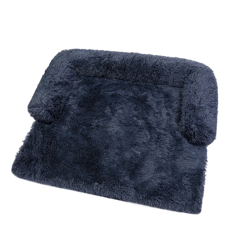 Sofa Bed Cover With Soft Long Plush Zipper