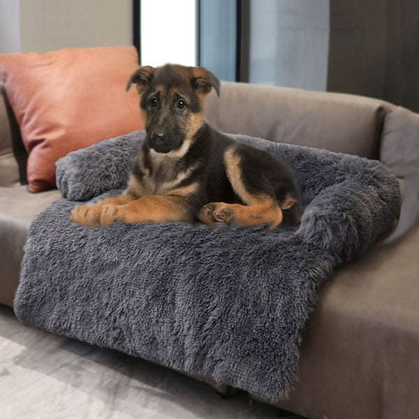 Sofa Bed Cover With Soft Long Plush Zipper