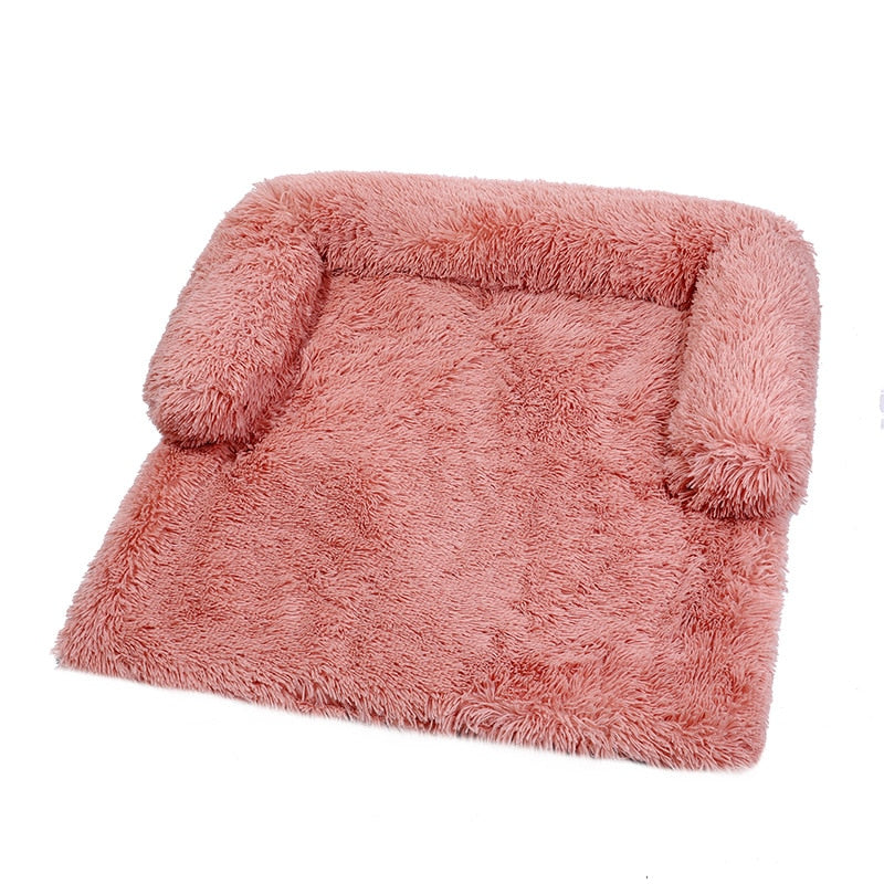 Sofa Bed Cover With Soft Long Plush Zipper