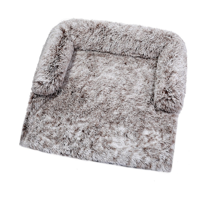 Sofa Bed Cover With Soft Long Plush Zipper