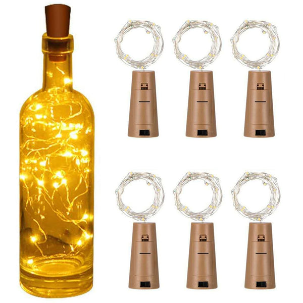 Bottle Lights With Cork LED String Lights