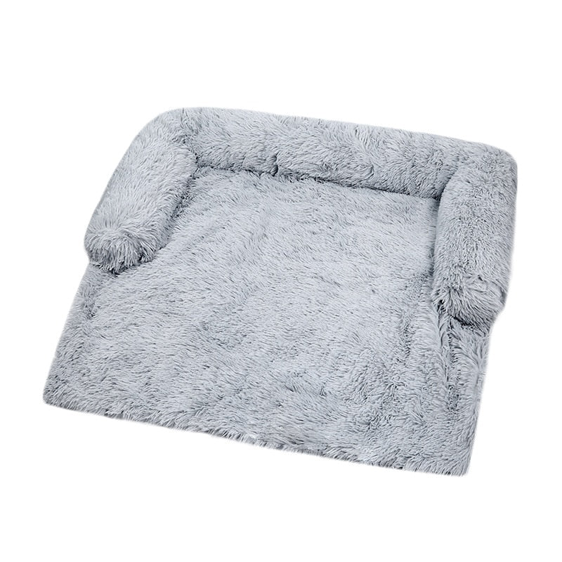Sofa Bed Cover With Soft Long Plush Zipper