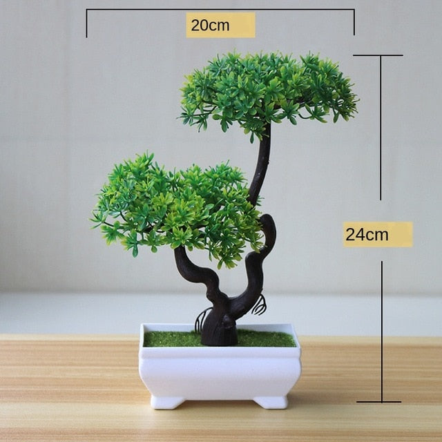 Green Small Artificial Potted Plants
