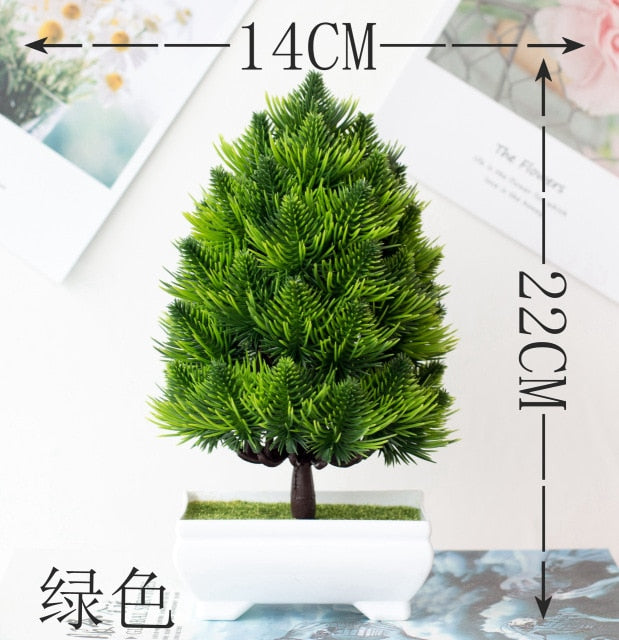 Green Small Artificial Potted Plants
