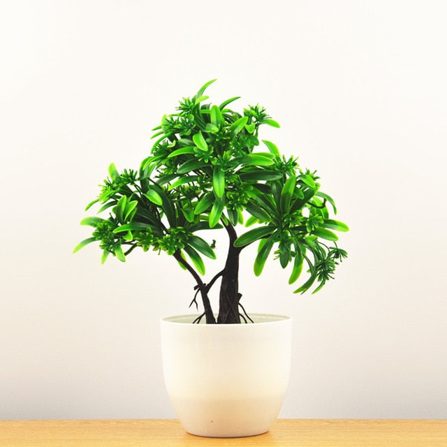 Green Small Artificial Potted Plants