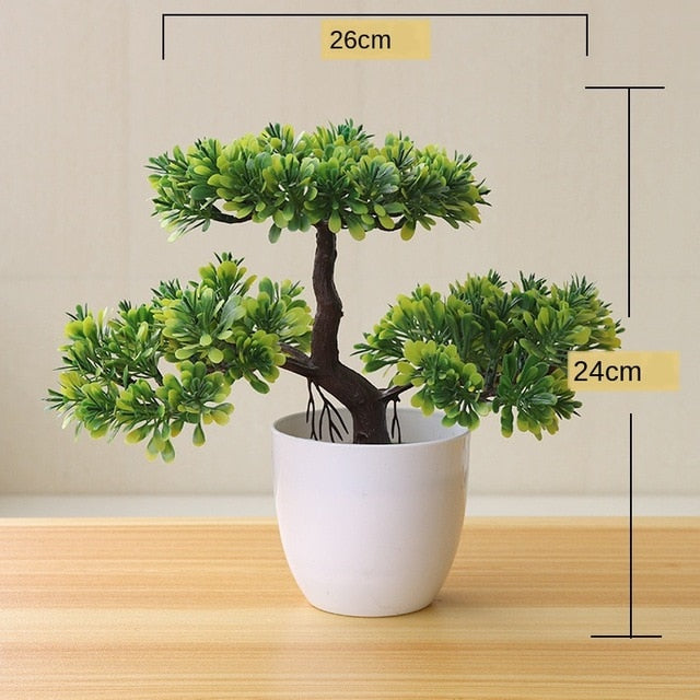 Green Small Artificial Potted Plants