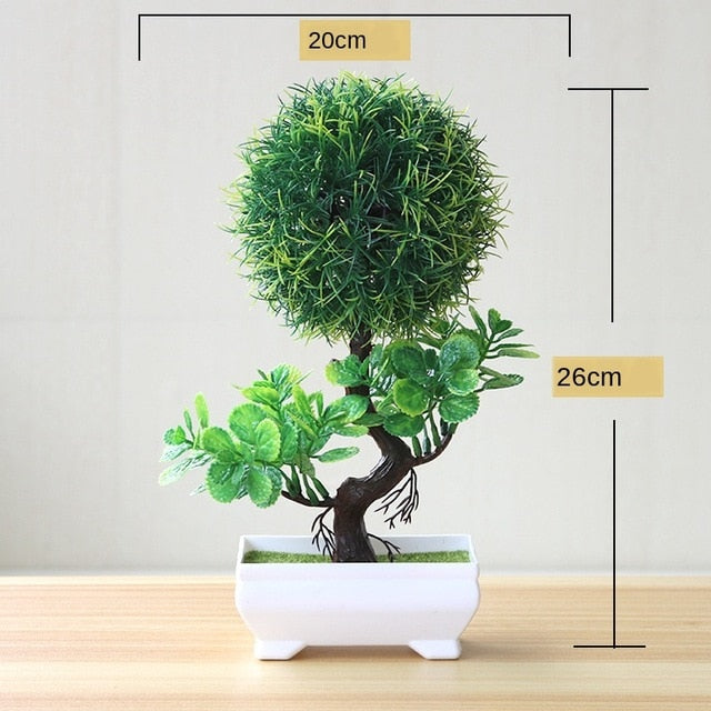 Green Small Artificial Potted Plants