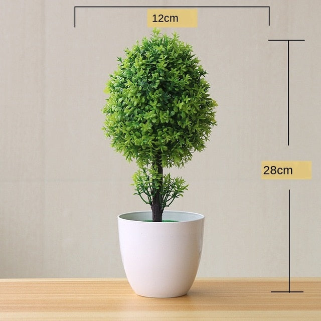 Green Small Artificial Potted Plants