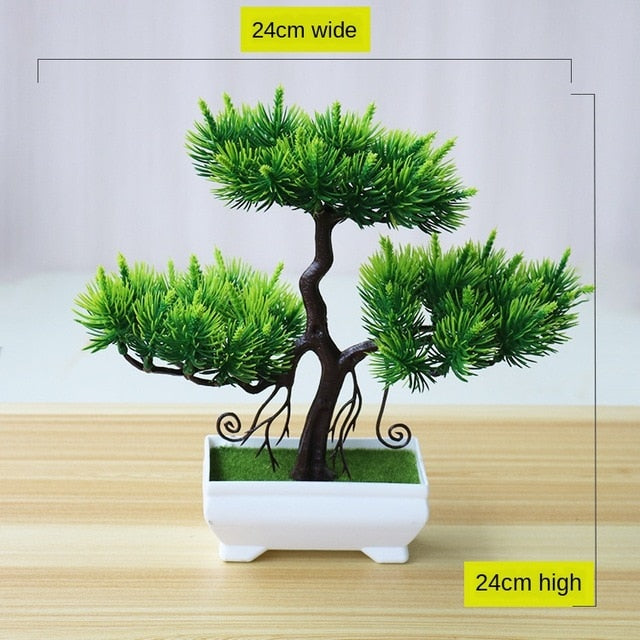 Green Small Artificial Potted Plants