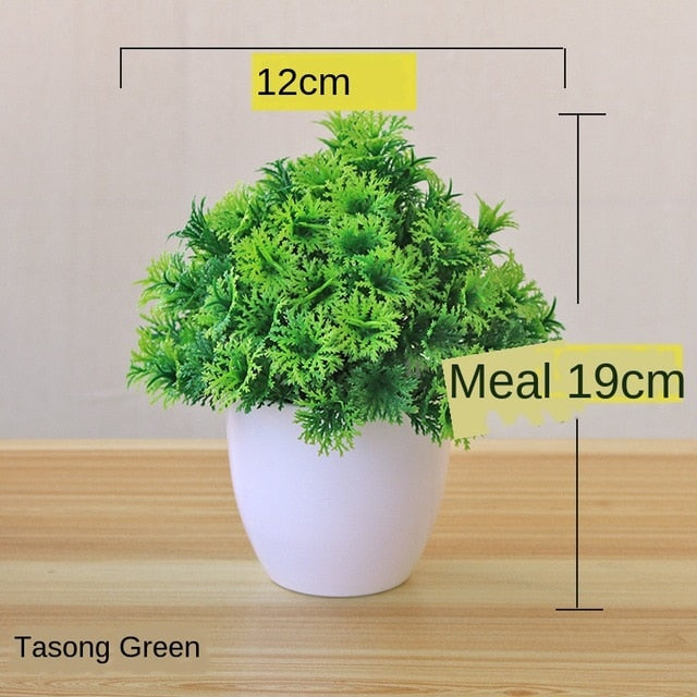 Green Small Artificial Potted Plants
