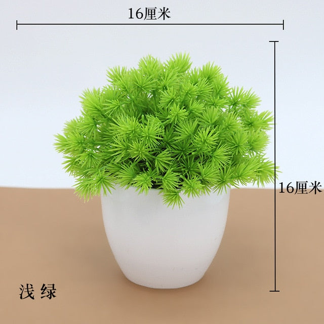 Green Small Artificial Potted Plants