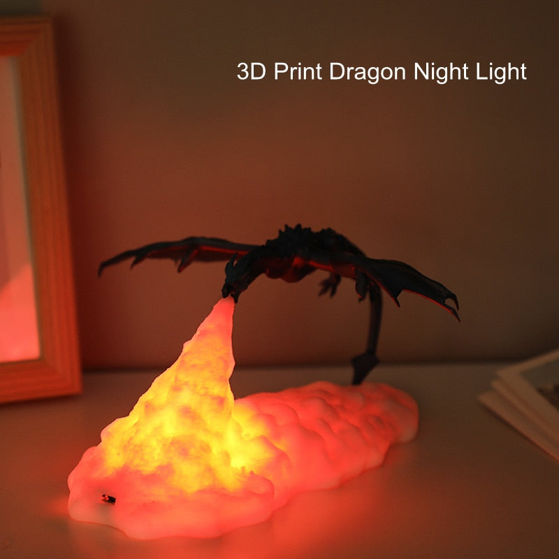 3D LED Dragon Night Lamps
