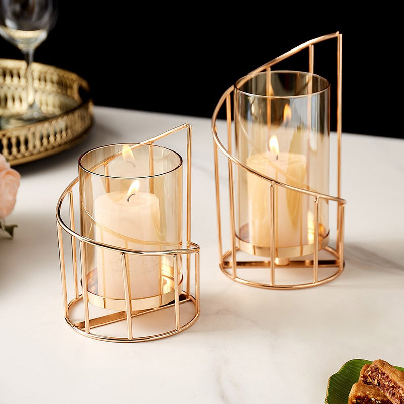 Home Decore Candle Holder European Glass