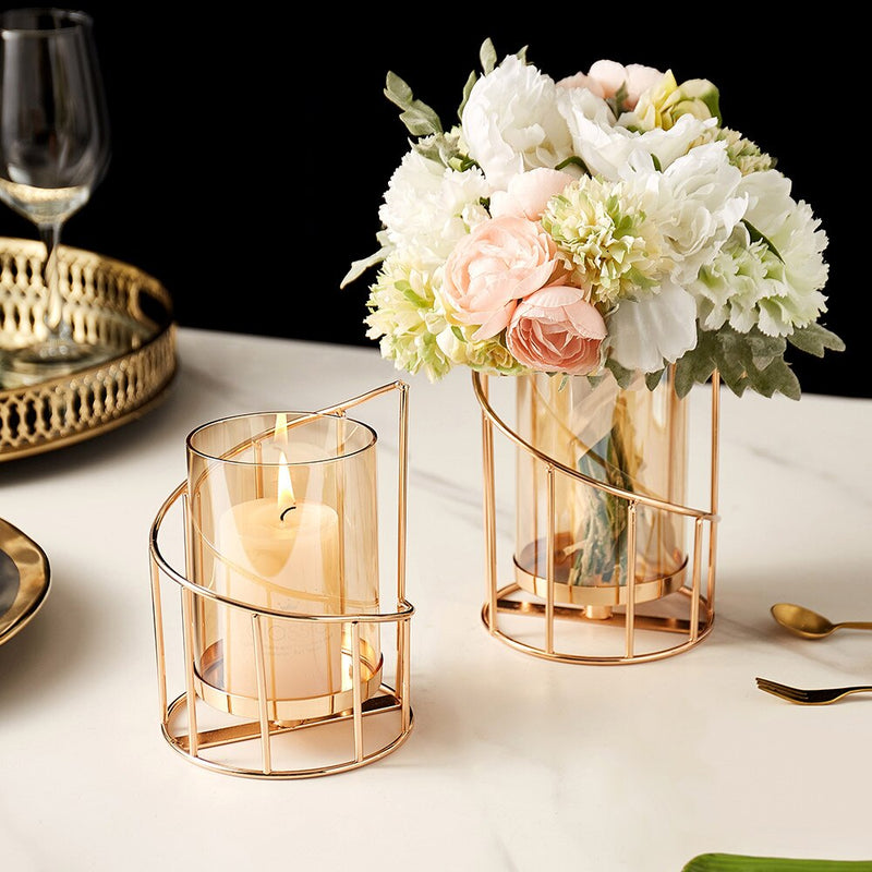 Home Decore Candle Holder European Glass