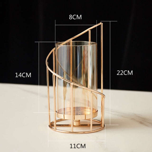 Home Decore Candle Holder European Glass
