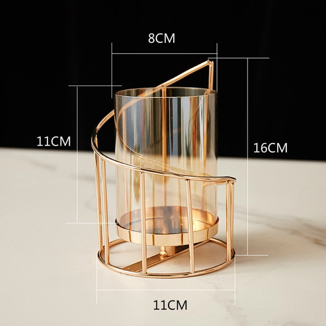 Home Decore Candle Holder European Glass