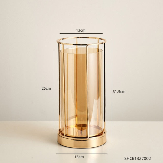 Home Decore Candle Holder European Glass