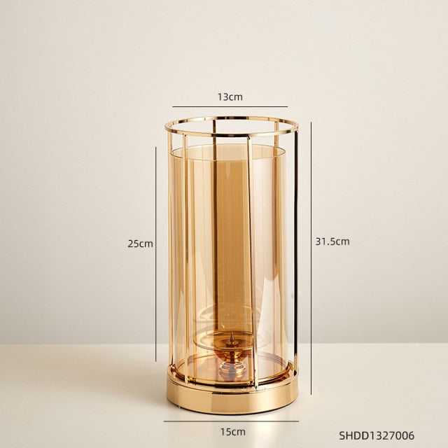 Home Decore Candle Holder European Glass