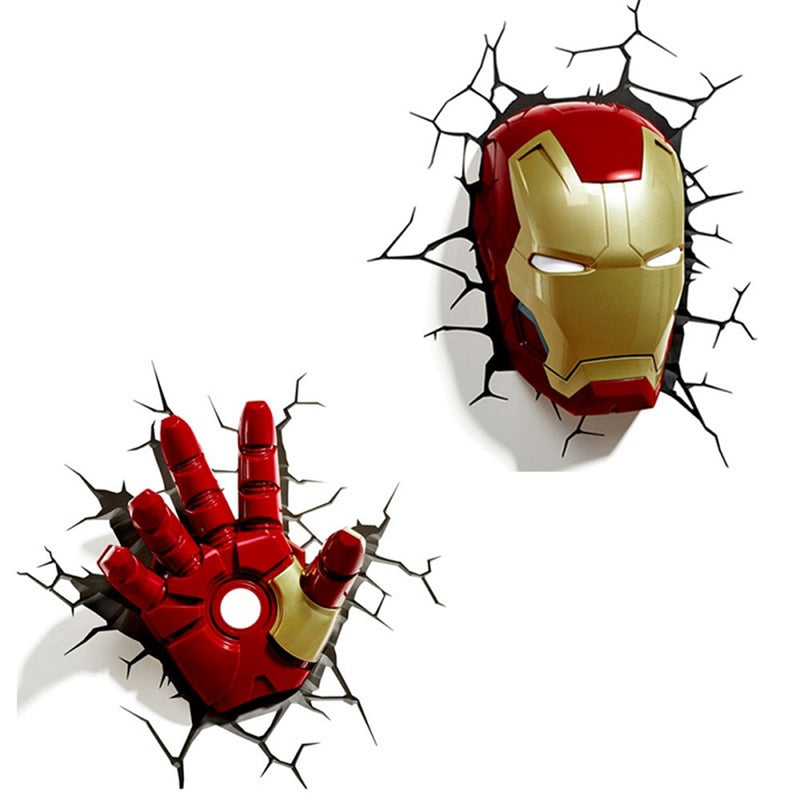 Wall-Enchant™ 3D Marvel Heroes Wall Lamp for Home & Room Décor